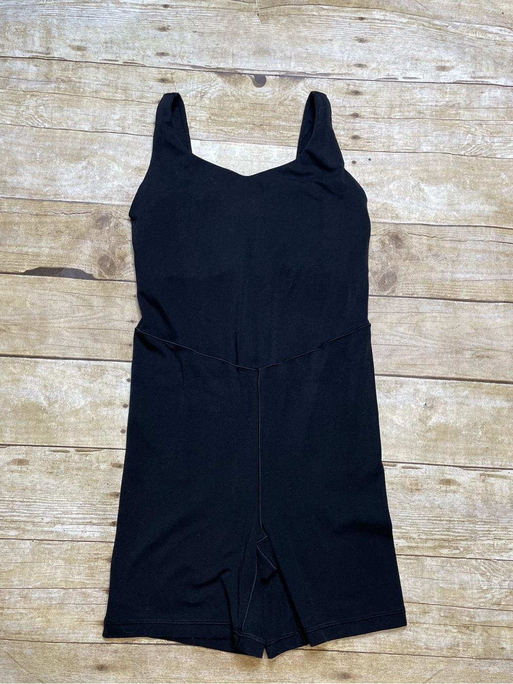 Aerie Offline Black Real Me Low Key 5”Romper